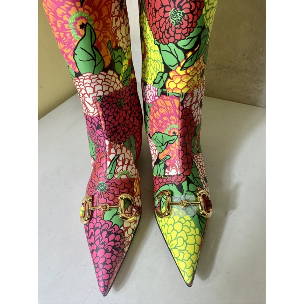 GUCCI FLORAL BOOT - Picture 3 of 7